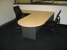  Axis 18 D End Desk 1800 X 900 With Attached 900 X 600 Return